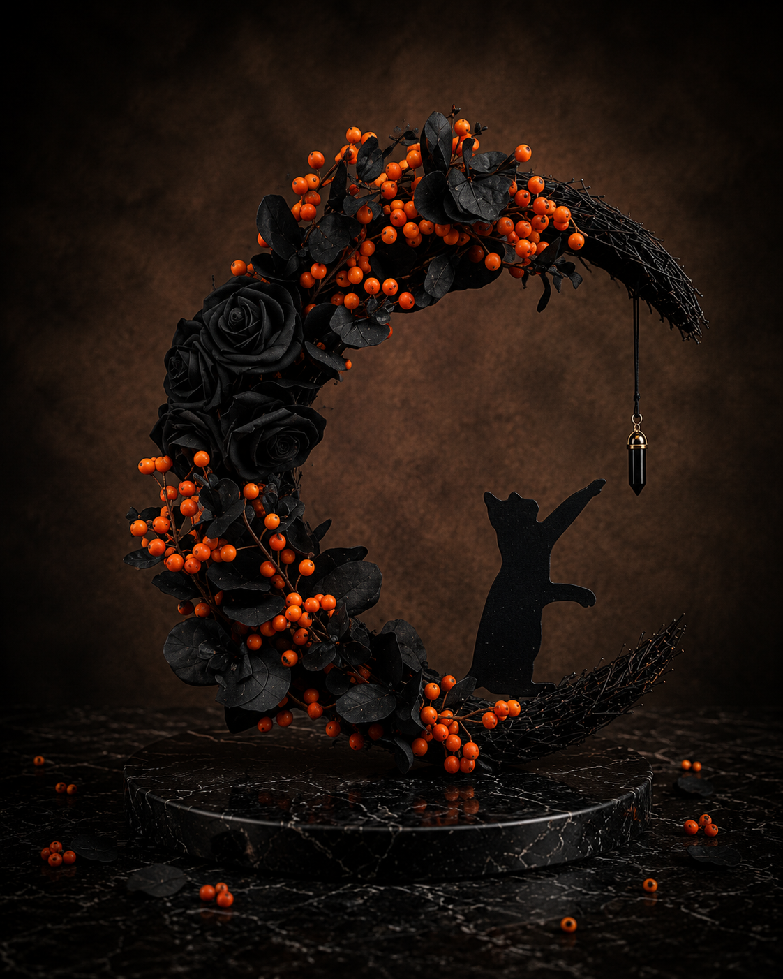 Handmade Midnight Wreaths