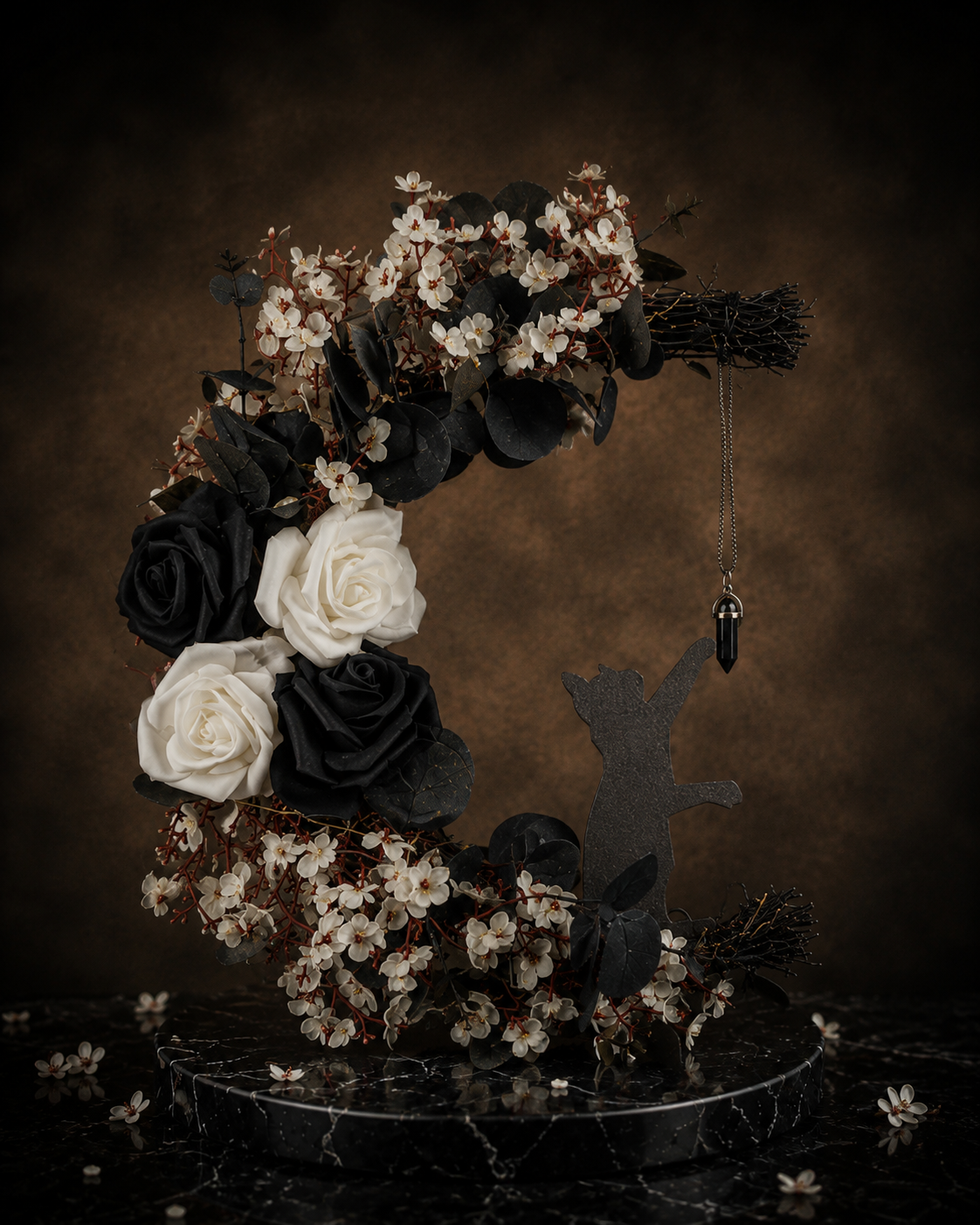 Handmade Midnight Wreaths