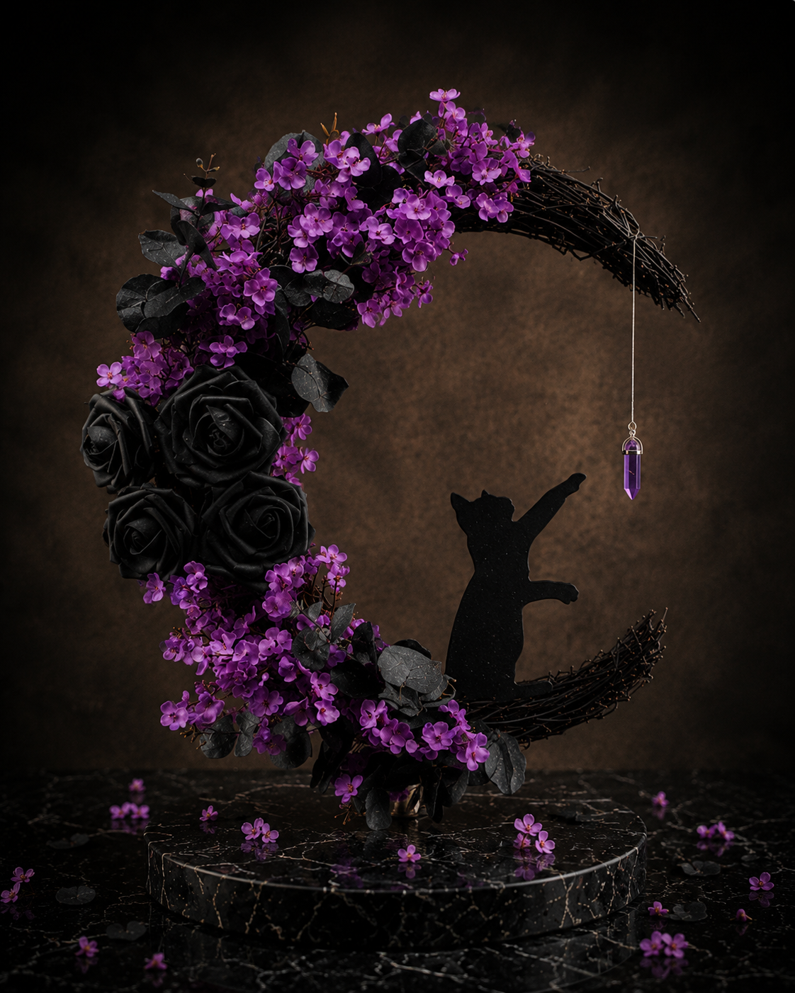 Handmade Midnight Wreaths